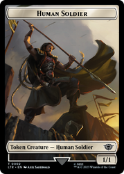 Food (10) // Human Soldier (02) Double-Sided Token [The Lord of the Rings: Tales of Middle-Earth Tokens]