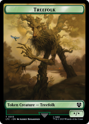 Treefolk // Food Token [The Lord of the Rings: Tales of Middle-Earth Commander Tokens]