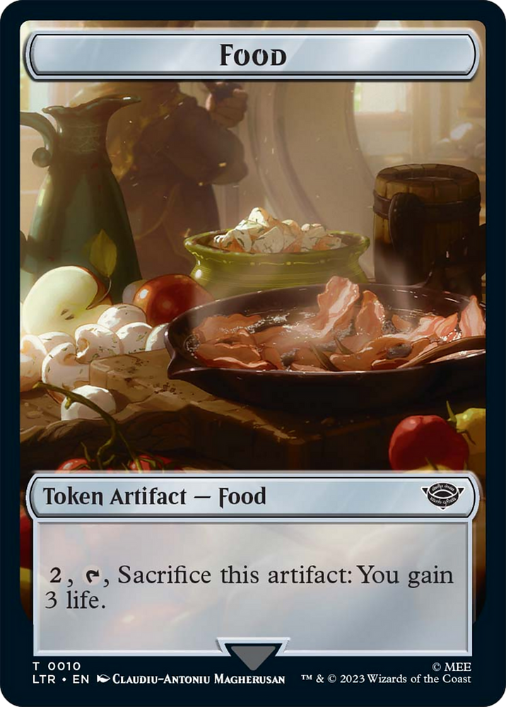 Food (10) // Tentacle Double-Sided Token [The Lord of the Rings: Tales of Middle-Earth Tokens]