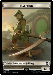 Halfling // Treasure Token [The Lord of the Rings: Tales of Middle-Earth Commander Tokens]