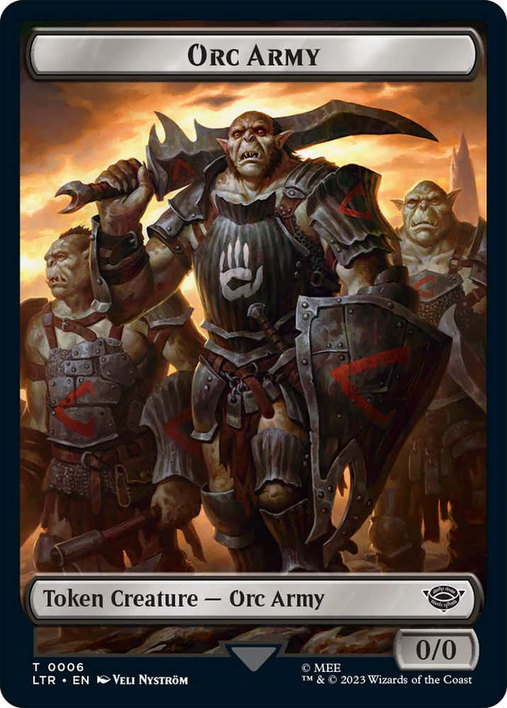 Food (11) // Orc Army (06) Double-Sided Token [The Lord of the Rings: Tales of Middle-Earth Tokens]